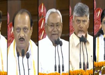 NDA leaders unanimously elect Modi as alliance leader