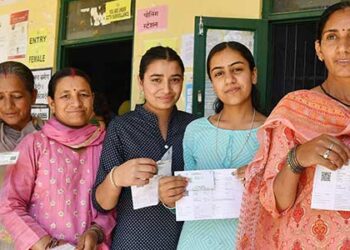 Lok Sabha elections; Over  40 percent polling recorded till 1 PM