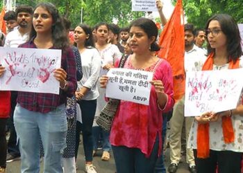 Delhi: Students Protests Against Kolkata Rape and Murder Incident