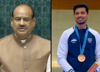 Paris Olympic: LS Speaker congratulates to Swapnil Kusale on winning Bronze Medal in shooting