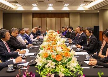 PM Narendra Modi holds delegation-level talks with Lawrence Wong