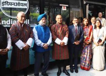 India showcases green hydrogen bus to Bhutan’s Prime Minister