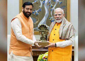 Haryana Chief Minister Nayab Singh Saini meets PM Modi