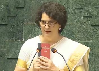 Priyanka Gandhi takes oath as Lok Sabha MP