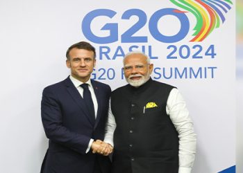 PM Modi meets French President Macron in Rio; discusses working closely in space, defense sector