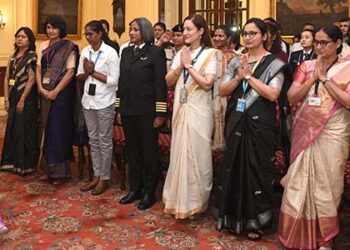 President Of India Interacts With Women Achievers In The Indian Aviation Sector