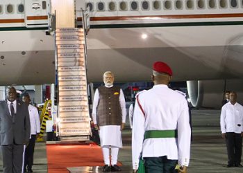 PM Modi arrives Guyana after concluding his Brazil visit