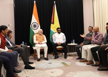 PM Modi interacts with leading cricket players of Guyana