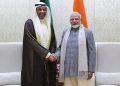 PM Modi receives Foreign Minister of Kuwait.