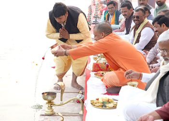 Maha Kumbh: CM Yogi Adityanath inspects work at Prayagraj