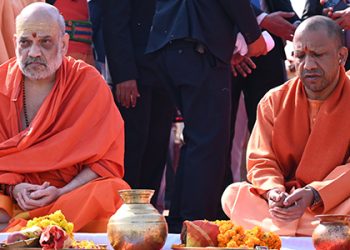 Maha Kumbh 2025: Amit Shah Takes Holy Dip At Sangam