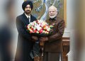 Punjabi actor-singer Diljit Dosanjh meets PM Modi