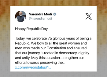 Prime Minister greets everyone on Republic Day