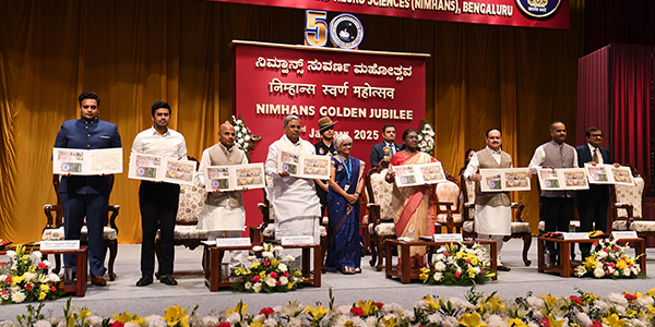 President of India Graces commemoration of the golden jubilee celebrations of NIMHANS at Bengaluru