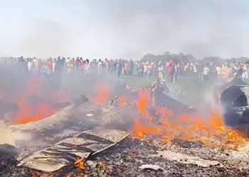 IAF Plane Crashes in Madhya Pradesh’s Shivpuri, Pilot Safe