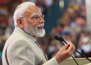  PM Modi addresses the Bharat Tex 2025