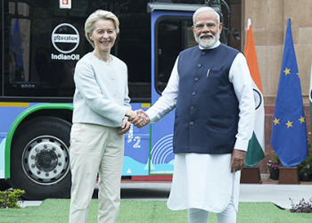 PM Modi meets with EU chief Ursula von der Leyen in Delhi
