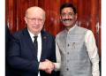 Raksha Rajya Mantri meets Commissioner for Defence & Space, European Commission in New Delhi