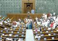 Lok Sabha adjourned briefly amid opposition uproar