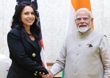 U.S. Director of National Intelligence, Ms. Tulsi Gabbard, calls on Prime Minister Narendra Modi