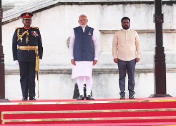 PM Modi receives historic ceremonial welcome in Sri Lanka