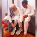 PM Modi fullfils 14-year vow of barefoot admirer, makes him wear shoes