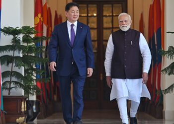 PM Modi Meets Mongolian President Khurelsukh Ukhnaa