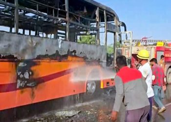 Many Killed As Bus Catches Fire On Rajasthan Highway